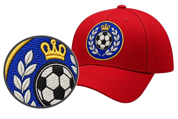 Cap embroidery digitizing